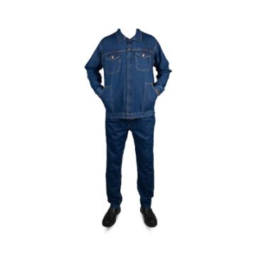 تصویر کاپشن و شلوار جین (لی) مدل Jeans Jacket and Pants PAF | ایمنکس