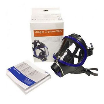 نمای جانبی ماسک تمام صورت Drager X-PLORE 6300 با بندهای قابل تنظیم و بدنه مستحکم