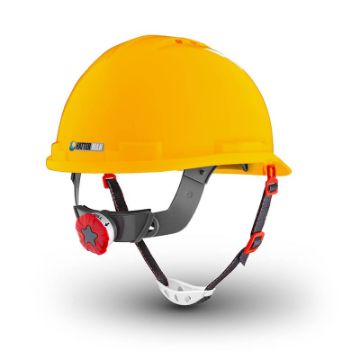 بند قابل تنظیم و ساختار داخلی مقاوم کلاه ایمنی هترمن مدل MK6 | ایمنکس