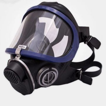 جزئیات ماسک تمام صورت دراگر X-PLORE 5500 با لنز شفاف و سوپاپ تنفسی مرکزی
