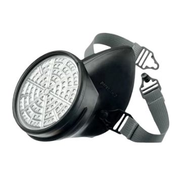 ماسک نیم صورت PARAT 3100 باز شده و آماده استفاده در شرایط اضطراری