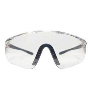 نمای نزدیک عینک ایمنی شفاف REINDEER FX-3006w با لنز پلی‌کربنات | ایمنکس