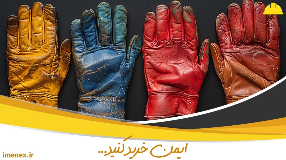 نمای کلی دستکش‌های کار ارزان‌قیمت | ایمنکس