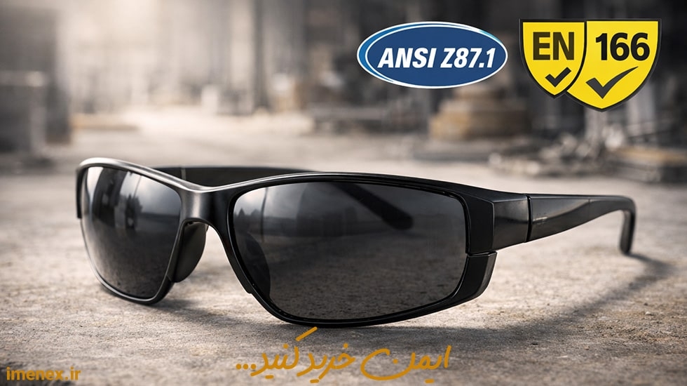 عینک ایمنی دودی استاندارد